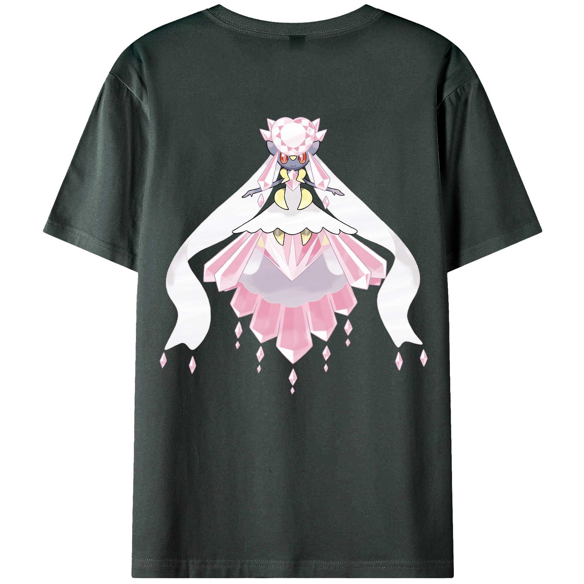 （画像用） ポケットモンスター Pokémon 綿100％ メンズ半袖Tシャツ（バックプリント） 通気性